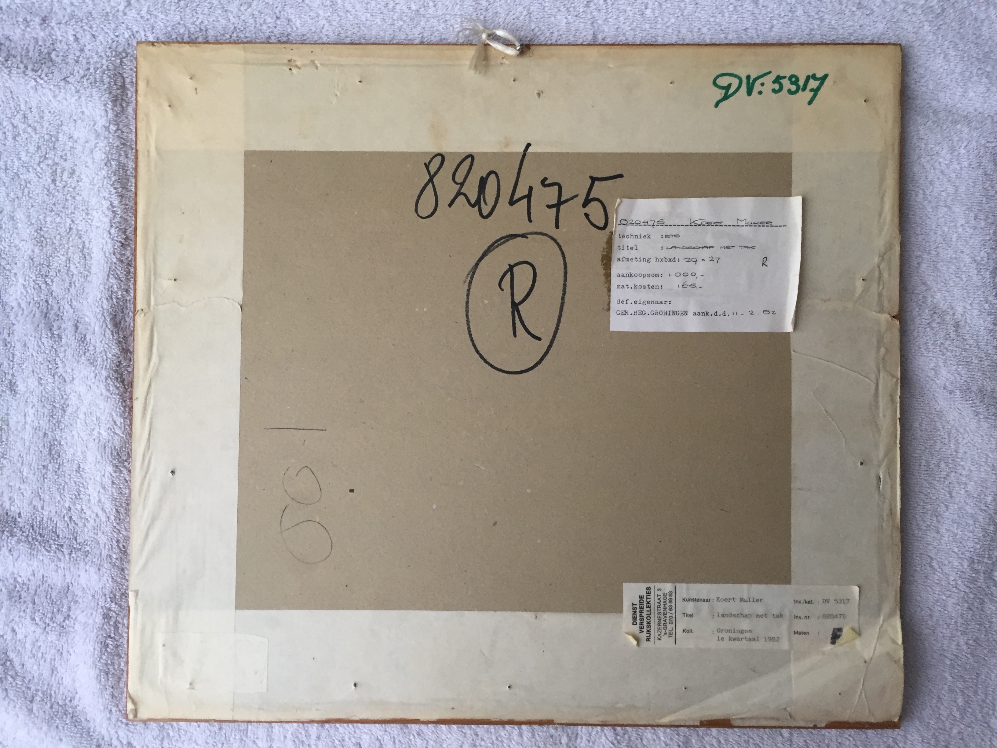 Koert Jan Muller - Landschap met tak kopen? Bied vanaf 1!