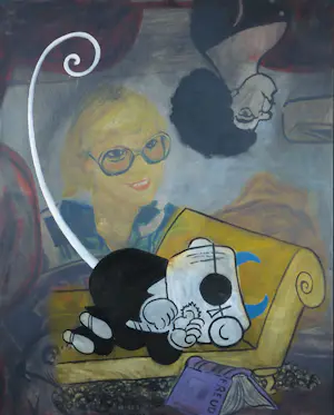 Ramon Jan Vet - Olieverf op doek, Sigmund - Ingelijst kopen? Bied vanaf 100!