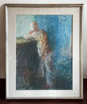 Leo Schatz - Man bij het raam kopen? Bied vanaf 400!