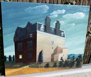 Erna van Mondfrans - Huis in Bretagne, olieverf op doek (ingelijst) kopen? Bied vanaf 175!