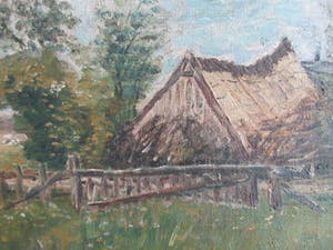 Niet of onleesbaar gesigneerd - Landschap met hut kopen? Bied vanaf 1!