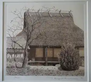 Ryohei Tanaka - A thatch-roofed farmhouse in the winter verkauft für € 570!