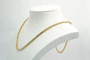 38 - Zo goed als nieuw en relatief lang 18krt geel-gouden "konings" collier kopen? Bied vanaf 2500!