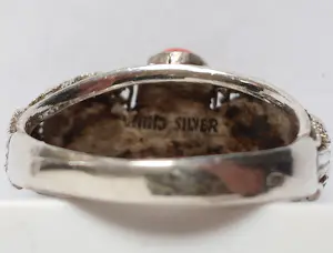 Chinese Export ring zilver filigrain met turkoois en bloedkoraal kopen? Bied vanaf 49!