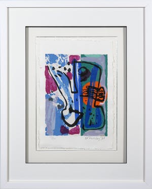 Corneille - Zeefdruk uit Een schedel vol stem - Ingelijst kopen? Bied vanaf 1!