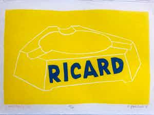 Klaas Gubbels - Ricard "aan Marty Six" verkocht voor € 425!