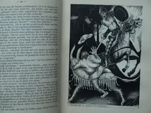 Albert Hahn - 3 Originele inkttekeningen voor het boek ‘Don Quichote’ uit 1930 kopen? Bied vanaf 1000!