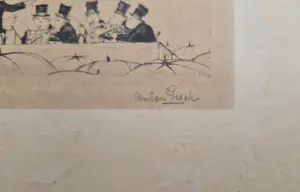 Anton Pieck - Orkest met dirigent - zeldzame handgesigneerde proefdruk kopen? Bied vanaf 135!