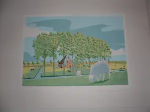 Marcus van Hoorn - Zeefdruk, Titel, "Hollandse Pyramide" kopen? Bied vanaf 30!