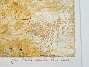 Jan Pieter van den Bos - eigenzinnig Gronings kunstenaar - handgekleurde E. A. Ets - gesigneerd kopen? Bied vanaf 45!