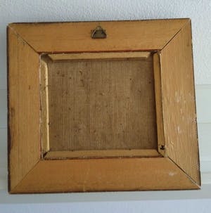 Niet of onleesbaar gesigneerd - Miniatuur landschap ca. 1910 olieverf doek Hollandse School kopen? Bied vanaf 1!