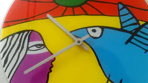 Corneille - Glazen wandklok kopen? Bied vanaf 49!