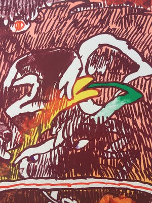 Pierre Alechinsky - litho ‘Invisible Flying Objects’ - 1978 kopen? Bied vanaf 725!