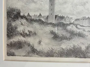 Ad Blok van der Velden - Strand. Vuurtoren Texel. Prachtige lucht.. kopen? Bied vanaf 149!