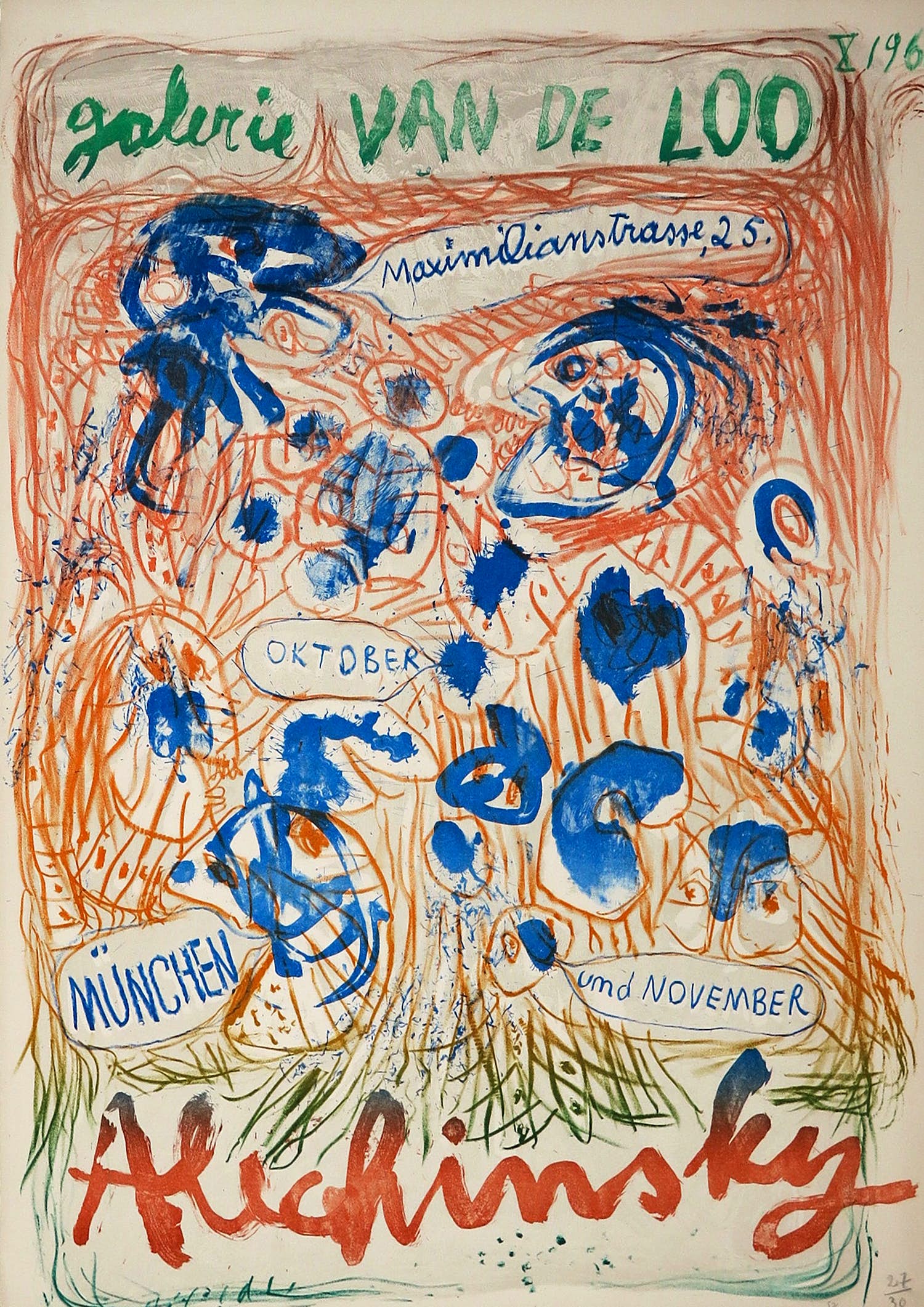 Pierre Alechinsky - Litho, Galerie Van de Loo kopen? Bied vanaf 1!