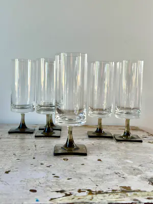 AcheterRosenthal - Smoke “Berlin” Champagne glazen jaren 60 door George Butler Jensen? Enchérissez de 90!