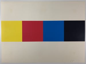 Rob van Koningsbruggen - kleurenzeefdruk - zonder titel - 1978 - Prent 190 (Serie 11A) kopen? Bied vanaf 1!