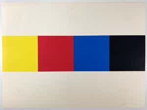 Rob van Koningsbruggen - kleurenzeefdruk - zonder titel - 1978 - Prent 190 (Serie 11A) verkocht voor € 1!