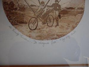 Leentje Linders - Ets. Titel, "De Vliegende Fiets". kopen? Bied vanaf 20!