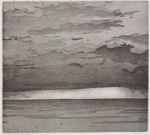 Wim de Bruin - Ets, Licht op zee, Serie 1 kopen? Bied vanaf 1!