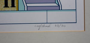 Huibert van Dorp - Zeefdruk: zam zam kopen? Bied vanaf 35!