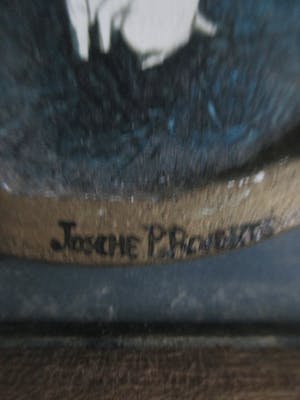 Josche Roverts - Schilderijtje "Konijntjes bij avond" kopen? Bied vanaf 25!