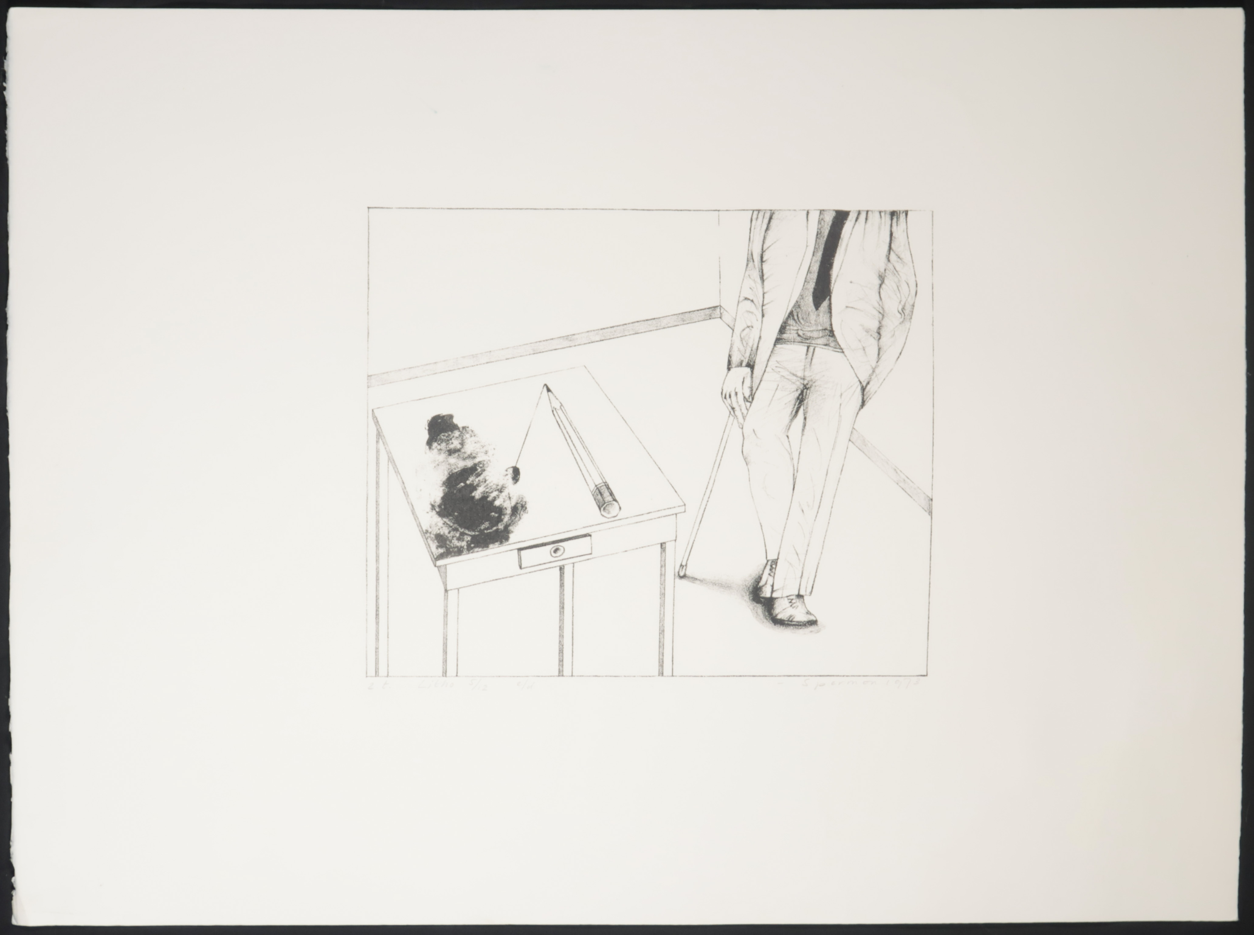 Kees Spermon - Litho, Zonder titel kopen? Bied vanaf 1!