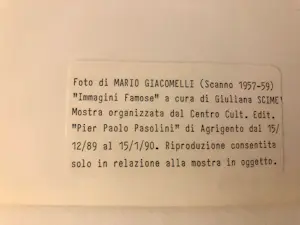 Mario Giacomelli - foto "Scanno" kopen? Bied vanaf 65!
