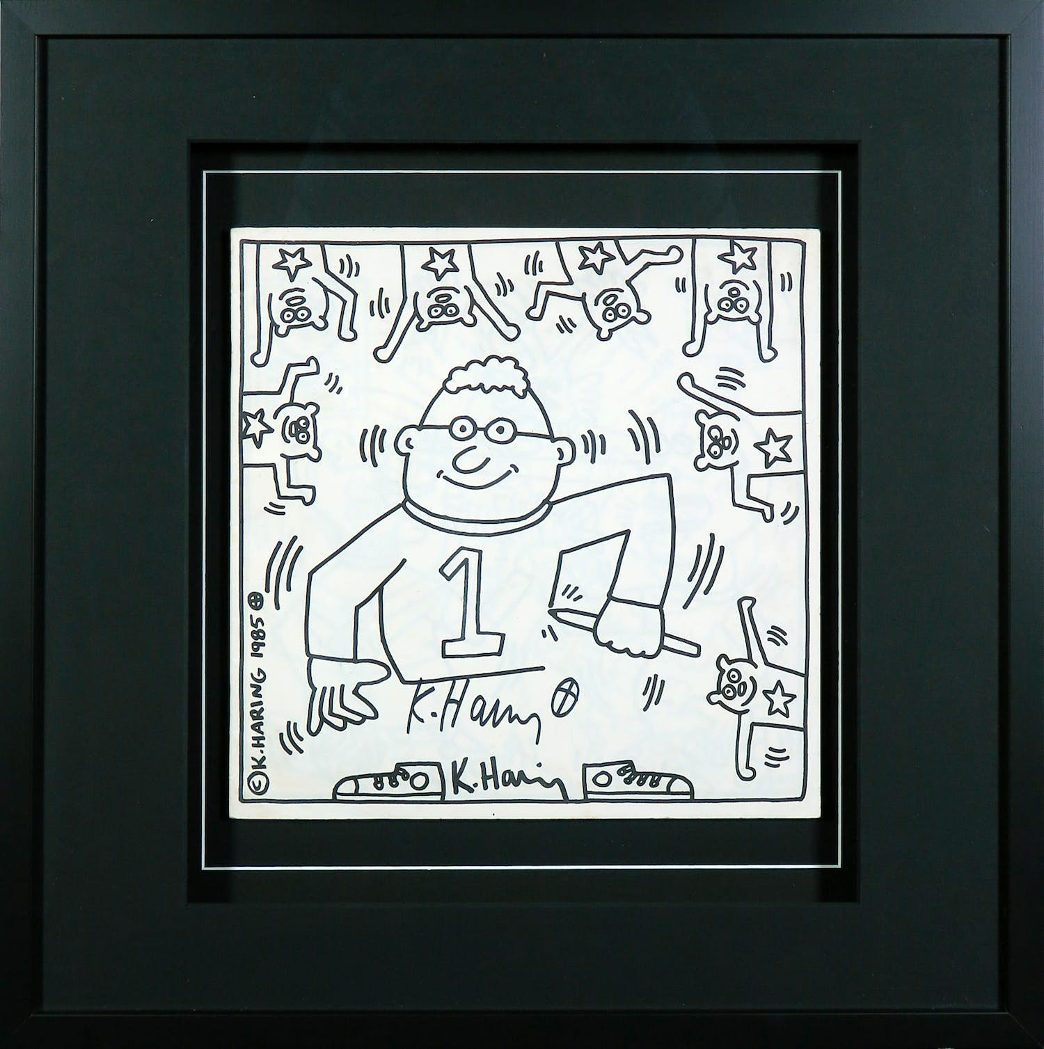 Keith Haring - Gesigneerd kleurboek + een set kalenders en printbooks - Ingelijst kopen? Bied vanaf 1!