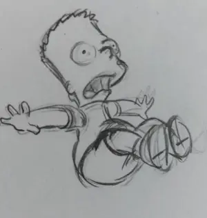 Matt Groening - originele productietekening The Simpsons - Bart - ingelijst + certificaat kaufen? Bieten Sie von 85!