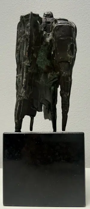 Eric Claus - bronzen sculptuur | 'De wachter' | 1983 kopen? Bied vanaf 500!