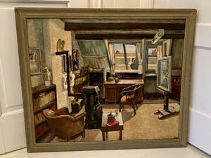 Johan Eshuis - (1904-1971) Interieur eigen zolder kopen? Bied vanaf 50!