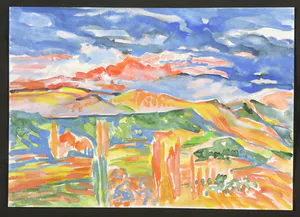 Joe Wols - Lot van vier gouaches/aquarel, Divers kopen? Bied vanaf 1!