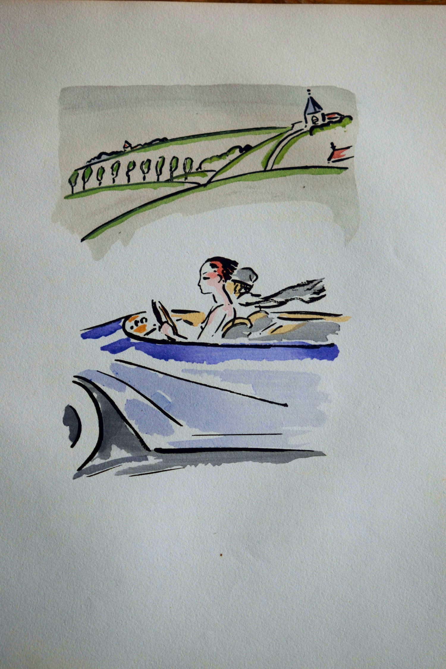 Kees van Dongen - Pochoir - Op Reis - 1925 kopen? Bied vanaf 400!