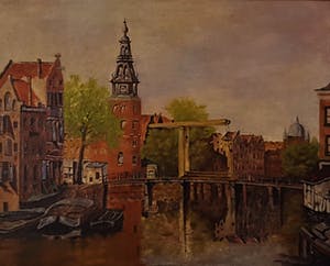 Niet of onleesbaar gesigneerd - torengezicht Amsterdam kopen? Bied vanaf 1!