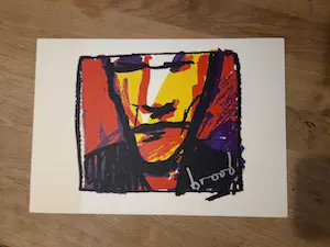 Herman Brood - Woedend licht uit 2000, inclusief zeefdruk kopen? Bied vanaf 90!