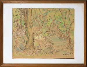 Arthur Feudel - e.a. - Lot van zes werken met verschillende technieken - Ingelijst kopen? Bied vanaf 1!