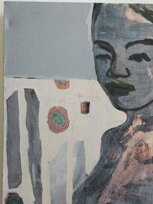 Niet of onleesbaar gesigneerd - Portret. Naakt. kopen? Bied vanaf 1!