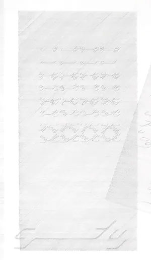 Wim Smits - Bijzondere grote potloodtekening - Lijnenspel en schrift kopen? Bied vanaf 1!