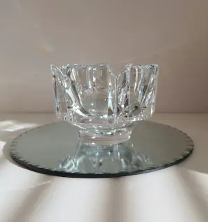 Orrefors - zware kristallen schaal, Lars Hellsten kopen? Bied vanaf 39!