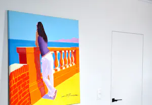 Marco Kooiman - Lungomare - Olieverf op doek - 100x100 cm - 2007 kopen? Bied vanaf 350!