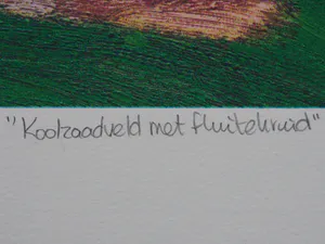 Jentsje Popma - Koolzaadveld met fluitenkruid. kopen? Bied vanaf 125!