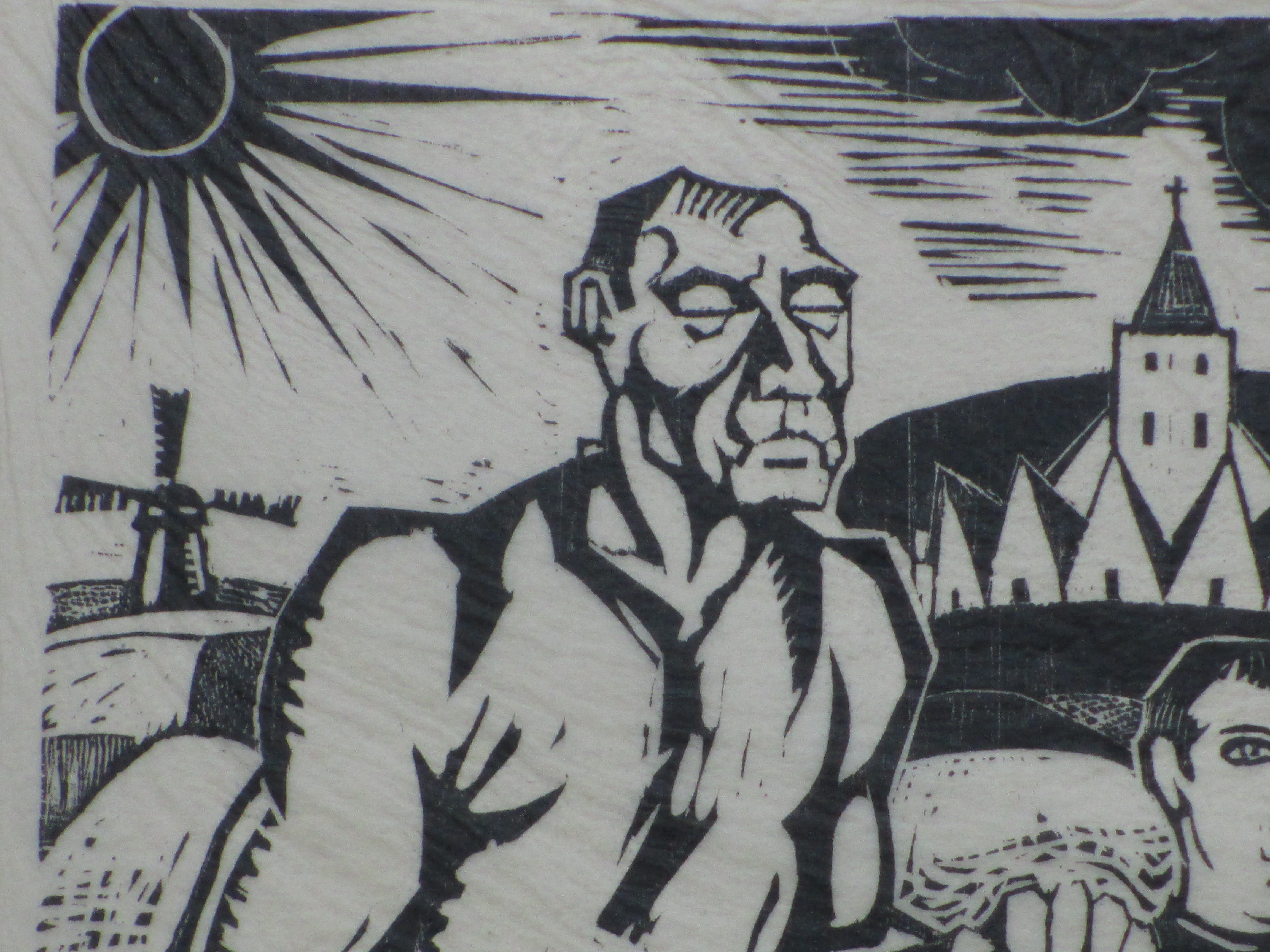 Jan Pzn. Franken - De blinde boer - Houtsnede kopen? Bied vanaf 50!