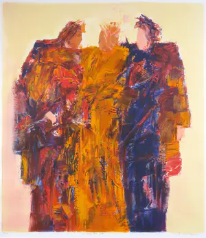 Wil Willemsen - Zeefdruk, Close to you - Ingelijst (Groot) kopen? Bied vanaf 70!