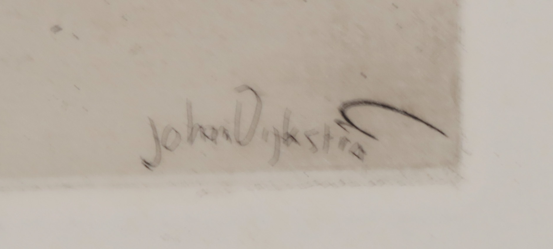 Johan Dijkstra - Ets, Dorpslandschap, 1947 kopen? Bied vanaf 1!