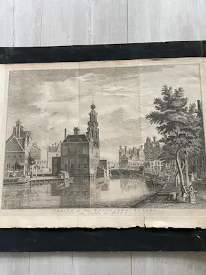 Onbekend - Gezigt op den Reguliers-Tooren en Herberg de Munt kopen? Bied vanaf 80!
