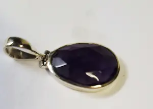 Nieuwe zilveren hanger met facetgeslepen Amethyst kopen? Bied vanaf 60!