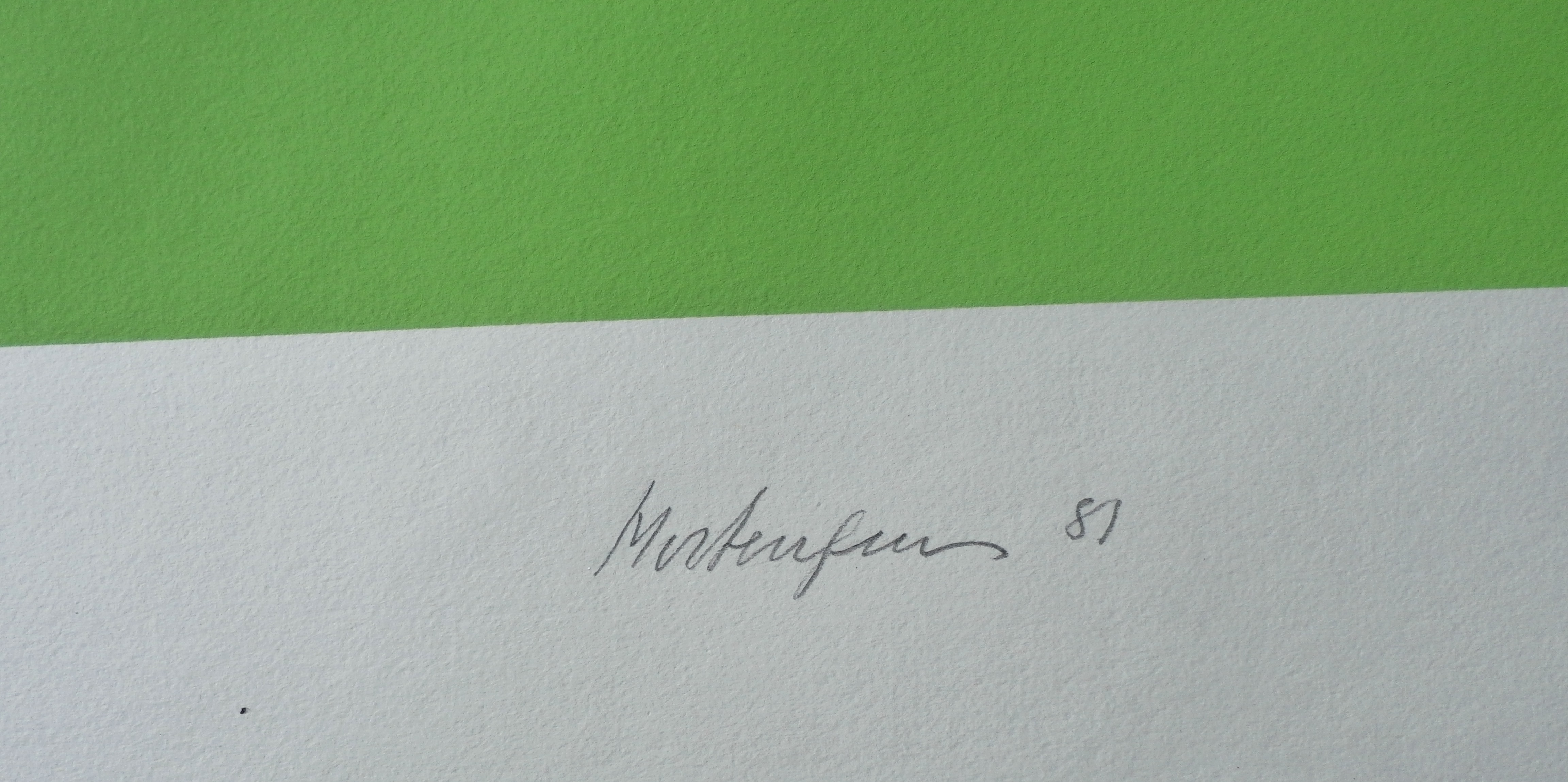 Richard Mortensen - Zeefdruk: Geometrisch abstracte compositie - 1981 kopen? Bied vanaf 100!