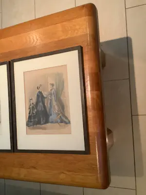 Jules David - Twee prachtige handgekleurde mode prenten kopen? Bied vanaf 25!