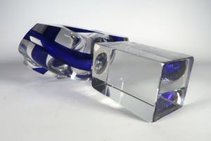 Niet of onleesbaar gesigneerd - Glas, Vrijgevormd object kopen? Bied vanaf 10!